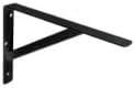 Black HD Steel Shelf Bracket, 19-1/2" Deep x 13" High