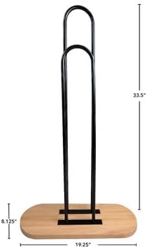 NAHANCO 101N-WD Deluxe Wood Hanger Stackers, Natural, Pack of 1
