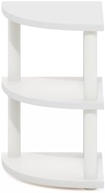 Furinno Turn-N-Tube Kitchen Countertop Organizer, 3-Tier Corner Countertop Organizer Shelf, Corner Shelf, for Kitchen, P