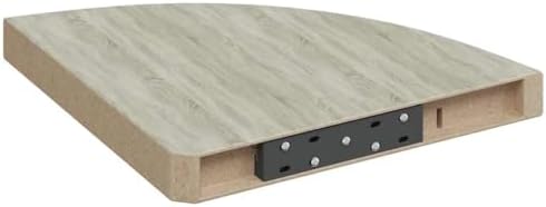 vidaXL Wall Corner Shelves 2 pcs Oak and White 13.7"x13.7"x1.4" MDF