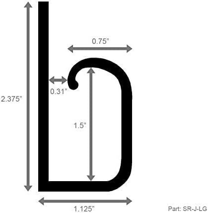 Electriduct Large J Channel Cable Raceway Self Adhesive Desk Cord Organizer and Wire Manager for Computer, Gaming and En