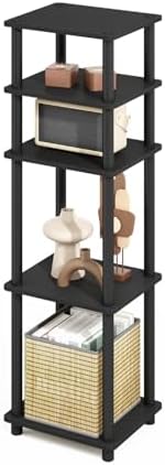 Furinno Turn-N-Tube Storage Shelves, Stackable Standing Shelf, Open Corner Shelf, for Organization and Storage, Living R