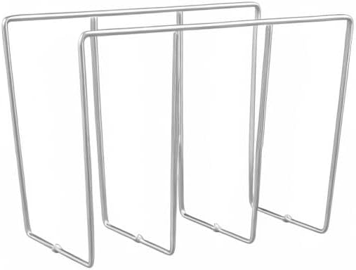 Rev-A-Shelf 596-10CR-52 U-Shaped Kitchen Cabinet Rack Holder Organizer for Bakeware, Cookie Baking Sheets, Cutting Boards, & Lids, Chrome (2 Pack)