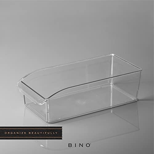 BINO | Plastic Storage Bins, Small | THE CURVE COLLECTION | Multi-Use Organizer Bins | Storage Containers Kitchen, Pantr