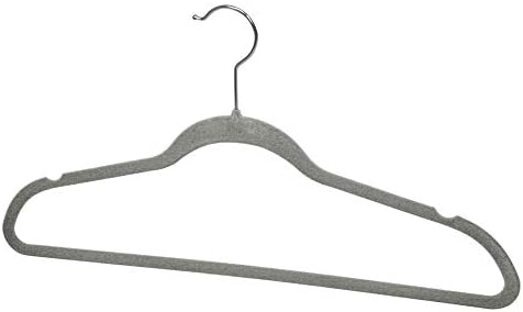10 PACK VELVET HANGER GREY