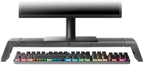 Mars Gaming MGS-PRO Ergonomic Monitor Stand, Professional Smartphone and Tablet Stand, 3 Sizes Adjustable, Multifunction