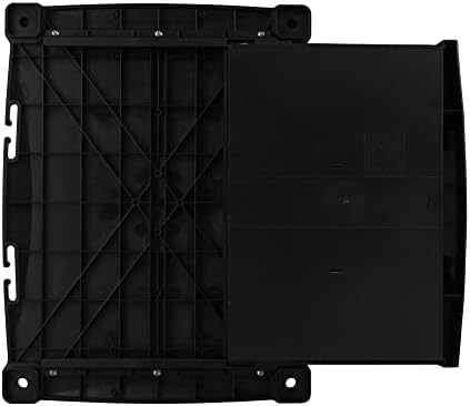 Kantek Monitor Stand With Drawer, 17" X 13.25" X 3" To 6.5", Black, Supports 50 Lbs