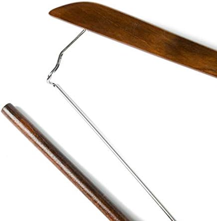 Quality Hangers Wooden Hangers Beautiful Sturdy Suit Coat Curved Hangers Great for Travelers Heavy Duty Hanger with Lock
