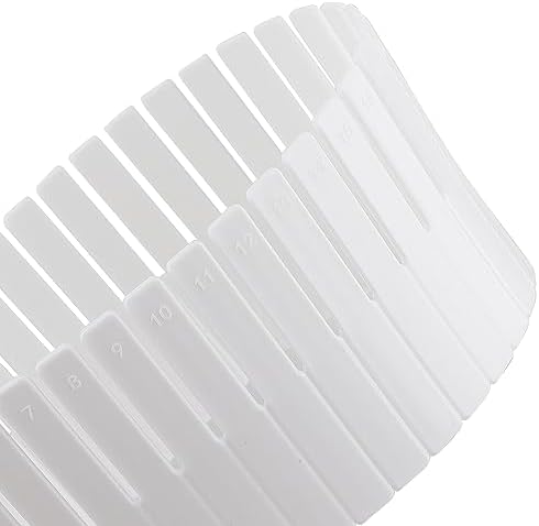 JOIKIT 64 Pack White Plastic DIY Grid Drawer Dividers, Adjustable Drawer Divider Organizer, Household Storage Makeup Soc