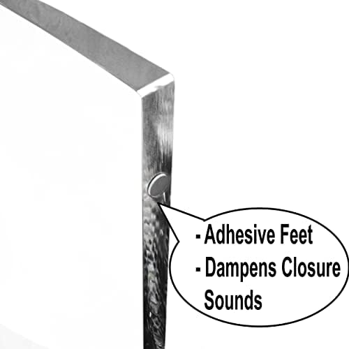 AMT 16 Inch Acrylic Laptop Monitor Stand, Computer Riser with Cat Keyboard Protector, Space-Saving Design, Extra Storage