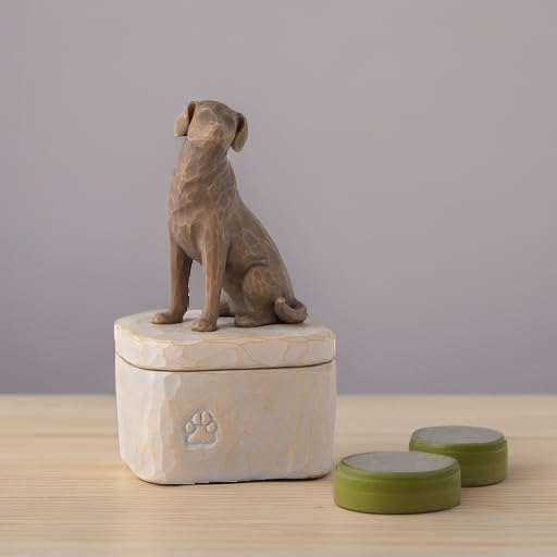 Willow Tree Love my Dog (dark), sculpted Hand-Painted Keepsake Box