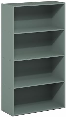 Furinno PASIR Book Shelf, 3-Tier Bookshelf, Storage Shelves Bookcase, 9.7 x 23.7 x 31.5, for Living Room, Bedroom, Home