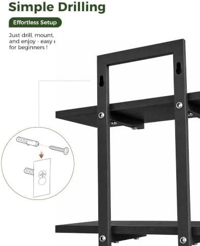 Bamworld Floating Shelves for Wall Planters Indoor Hanging Plant Shelves