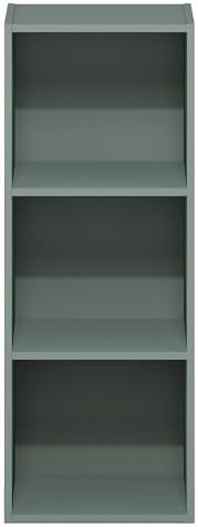 Furinno LUDER Book Shelf, 3-Cube Bookshelf, Bookcase with Open Shelves, 9.3 x 12 x 31.5, Easy Assembly, for Living Room,