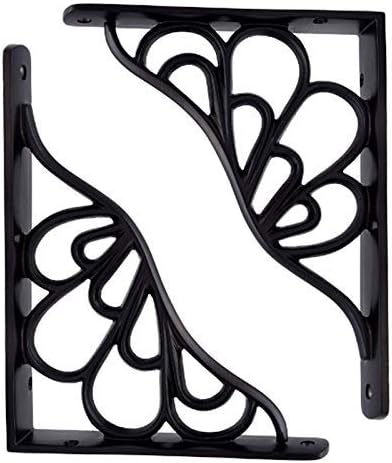 Adonai Hardware "Alvah" Silicon Bronze Decorative Shelf Bracket (Supplied as 2 Pieces per Pack) - Distressed Silicon Bro