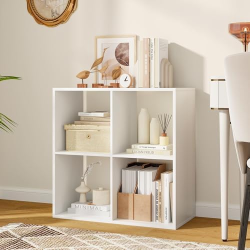 4 Cube Storage Organizer, 2 Tier Floor Standing Bookcase