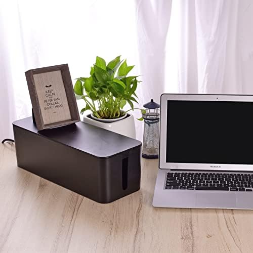 Naeety 3 Pack Cable Organizer Box, Cable Management Box for Surge Protector