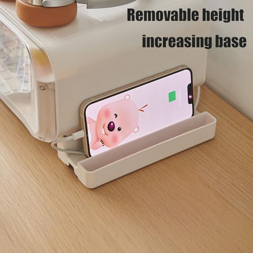 WMM Monitor Stand Riser, Computer Monitor Stand with Drawer and Display Minifigures, Computer Desktop Stand with Lights,