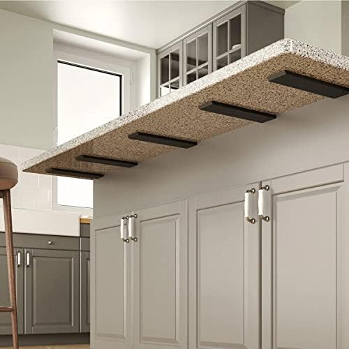 Countertop Support Bracket 2 Pack Heavy Duty Granite Hidden Forward L Shelf Bracket 12" x 6" x 2 1/2" Metal Corbels for