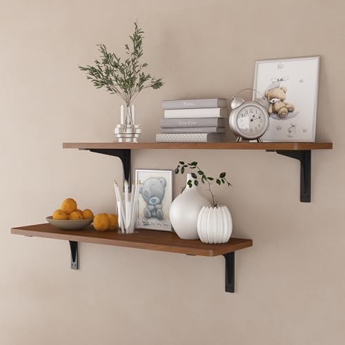 NEODROP 8 Inch Heavy Duty Shelf Brackets, Premium Metal Wall Bracket for Mantel, Countertop Support, Garage Storage Shel