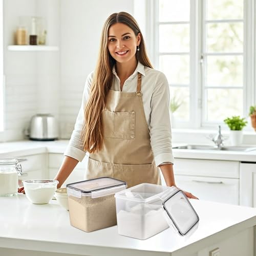 Sorbus Air Tight Pantry Storage Containers, with Lids (4 Pack)