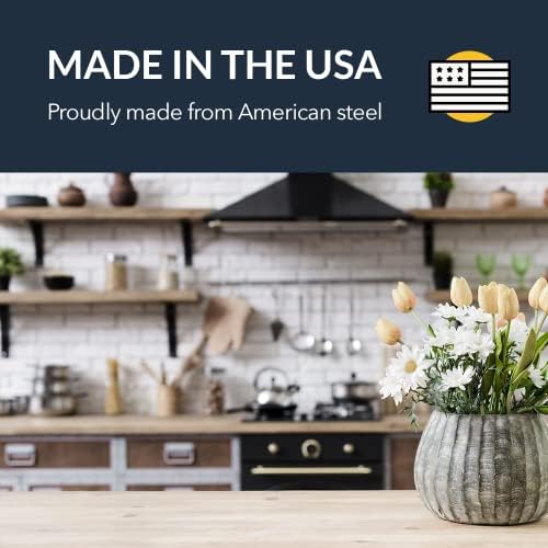 Iron Supports Universal Heavy-Duty Commercial Bracket - Industrial Support Brackets - Steel Mounting Bracket for Shelves