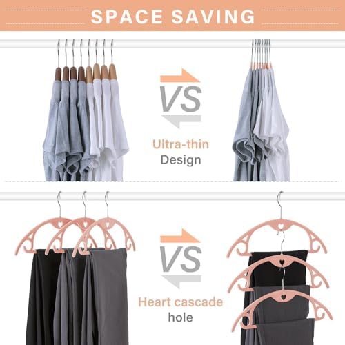 Velvet Hangers Felt Clothes Hangers 30 Pack