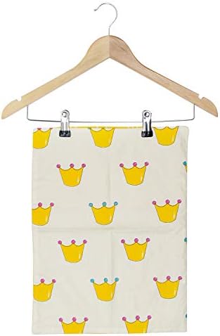 Tosnail 12-Pack Wooden Pant Hanger, Wooden Suit Hangers with Steel Clips and Hooks, Natural Wood Collection Skirt Hanger