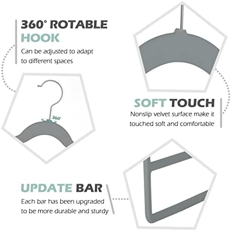 Velvet Pant Clothes Hanger Space Saving Non Slip Hanger Jean Slack Hangers