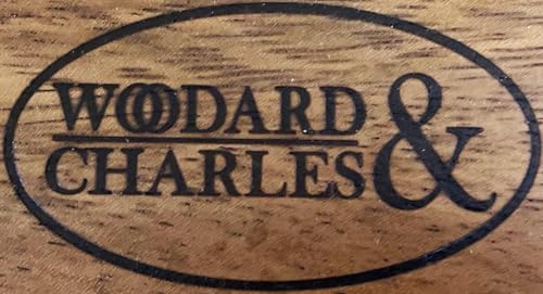 Woodard & Charles Round Wood Lazy Susan Turntable, 16", Walnut Stain 6 Pack