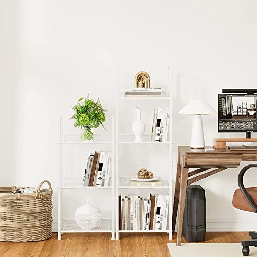 Bookshelf Storage Shelf Small Bookcase Freestanding Storage Stand for Living Room, Bedroom, Kitchen Rust Resistance, Eas