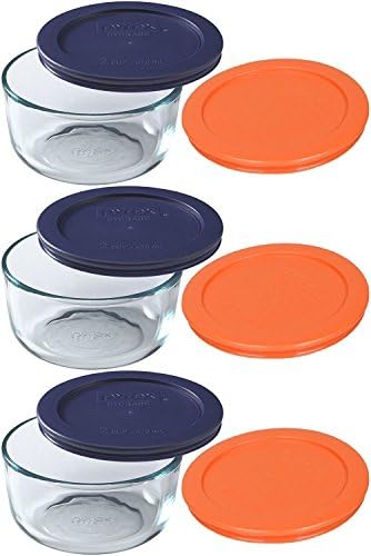 Pyrex 9-Pc Ocean Sunset Theme Food Storage Replacement Lids - Made in USA