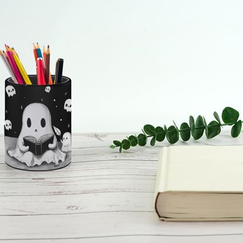 Cute Ghosts Pen Holder Pencil Cup for Desk Organizer