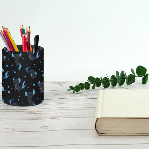 Cute Axolotls Pen Holder Pencil Cup for Desk Organizer