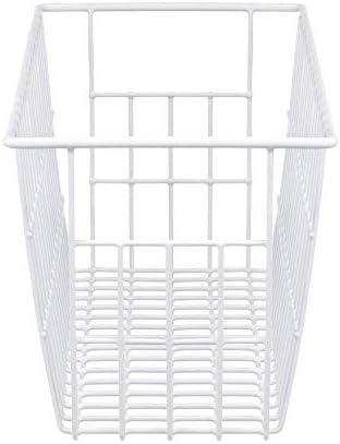 iPEGTOP Freezer Baskets, Set of 4 Farmhouse Metal Wire Basket Freezer Storage Wire Baskets Organizer Wire Storage Basket