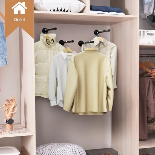 Pipe Shelf Bracket Set of 10 Floating Shelving Bracket 12 Inch