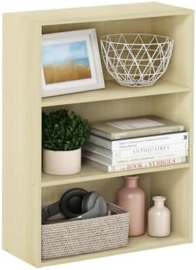 3-Tier Book Shelf, Storage Organizer, Bookshelf, Bookcase with Open Shelf, 9.7 x 23.7 x 31.5, for Living Room, Home Offi
