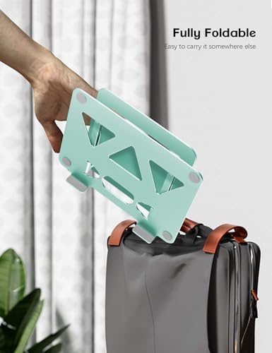 Aoviho Adjustable Laptop Stand for Desk,Portable Laptop Stand Holder and Riser,Foldable Aluminum Notebook Computer Stand