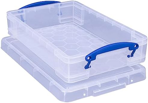 Really Useful Box Stackable Box, Clear (5 Pack)