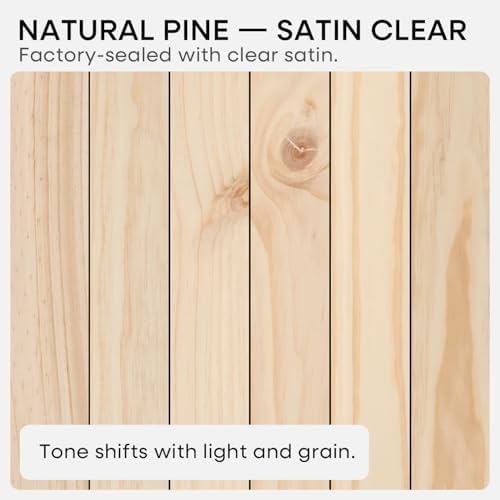 Homeforia 18 Inch Floating Shelves, High-End Solid Pine Wood, Set of 2