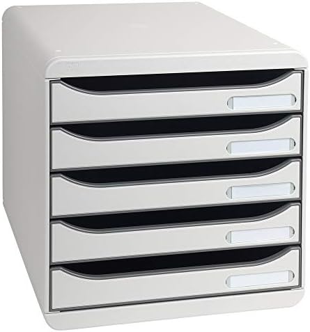 Exacompta Big-Box Plus Office, 5 Drawers - Light Grey