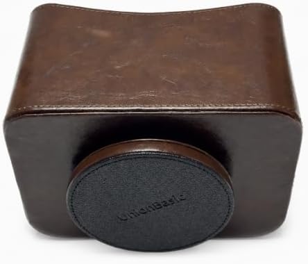 UnionBasic Rotating Desk Organizer, 360 Desk Spinning Caddy, Desktop TV Guide/Mail/Media/Remote Controller Holder Organizer, Brown - Printed Oil Leather