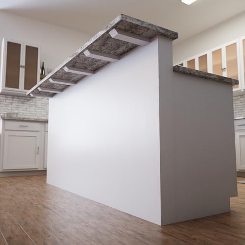 The Original Granite Bracket Knee Wall Countertop Support Bracket (Industrial - White, 30 Inches)