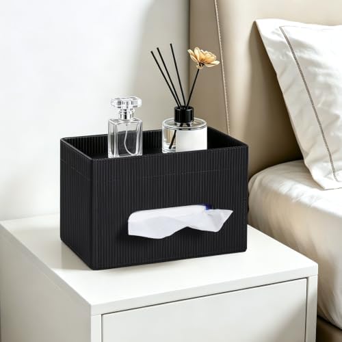 Rectangular Tissue Box Cover PU Leather Tissue Box Holder Rectangle