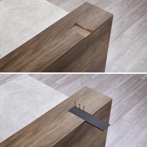 16" Countertop Support Brackets (3 pcs) for Granite, 16" x 2.5" x 0.24" Heavy Duty Hidden Bracket Wall Mounted Support f