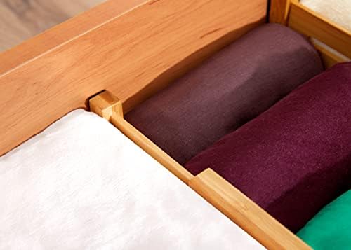 RoyalHouse Adjustable Bamboo Drawer Dividers Organizers, Expandable Drawer Separators for your Kitchen, Bedroom, Bathroo
