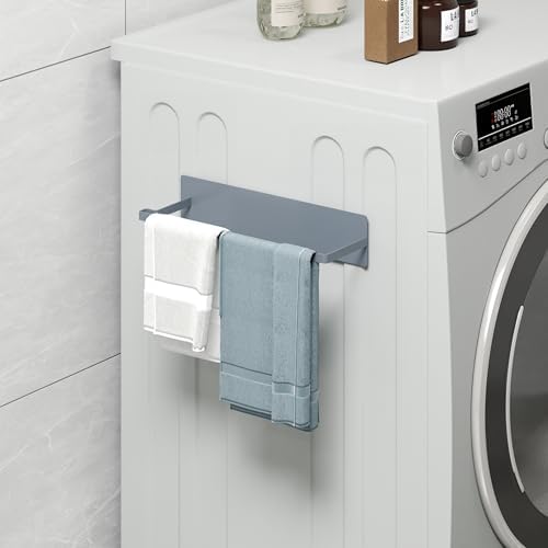 Magnetic Hanger Organizer, Thipoten Hangers Holder for Washing Machine, Holding up to 30 velvet/wire/plastic hangers, Perfect Space Saver for Laundry Room (2, Grey)