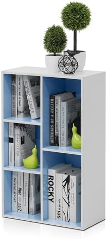 5-Cube Bookshelf, Reversible Bookcase, Book Shelf, Cube Storage Organizer, 9.4 x 19.5 x 31.5, for Home Office, Living Ro