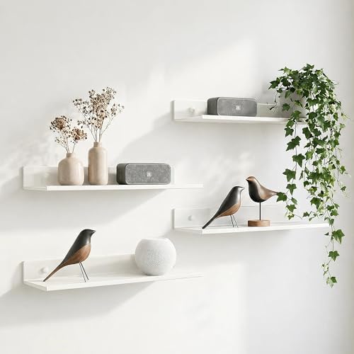Z metnal Small Wall Shelves, Mini Display Metal Lack Floating Shelf for Collectables Figure, Aluminum, Wall Mounted, Sle