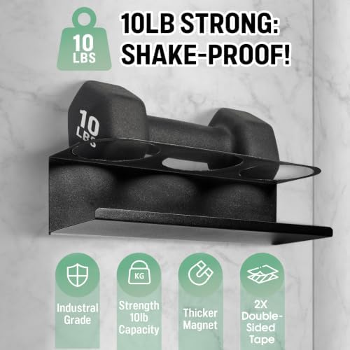 POLRAI 2 Pack Magnetic Stanley Cup Holder for Fridge, Water Bottle Organizer for Tumbler with Double Sided Tape Hold Sta
